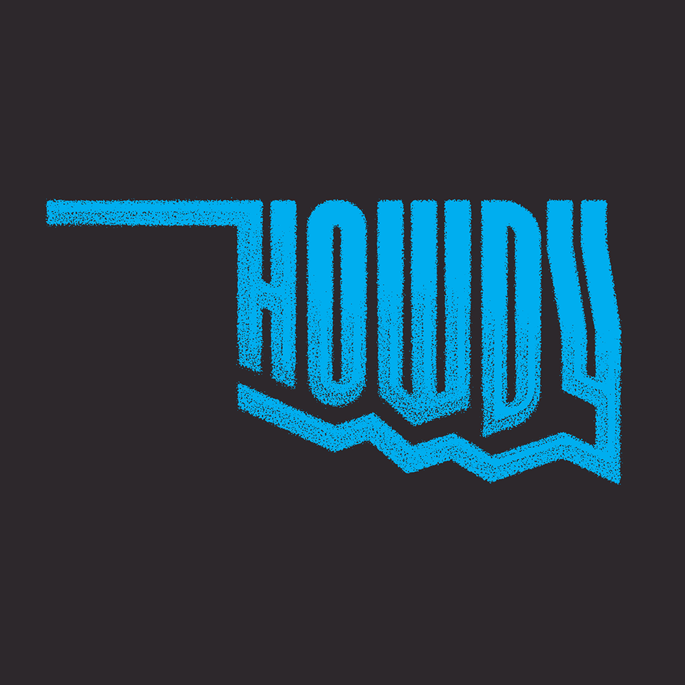 "close up image, Oklahoma Howdy Short Sleeve T-Shirt"