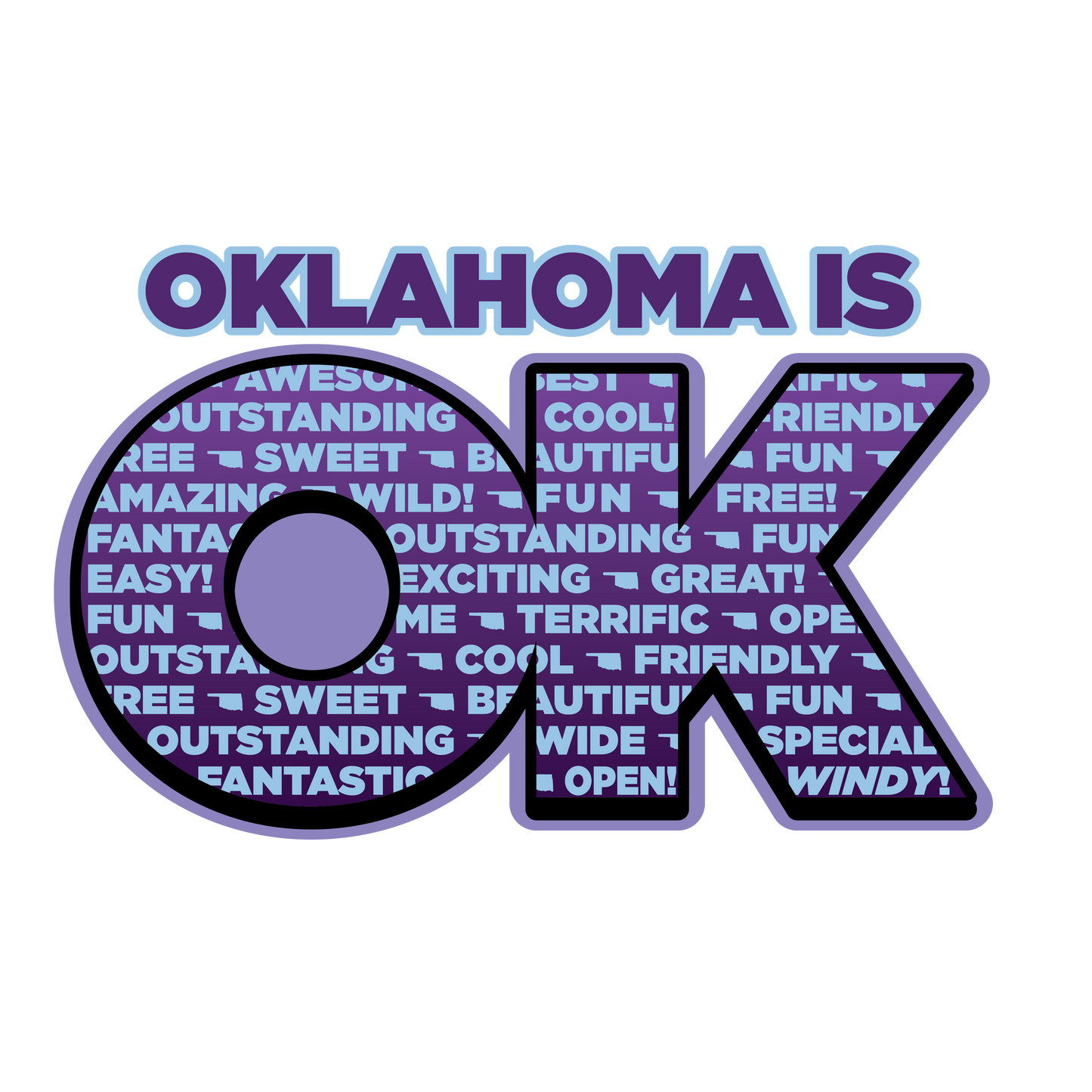 "close up image, OKLAHOMA is OK Short Sleeve T-Shirt"