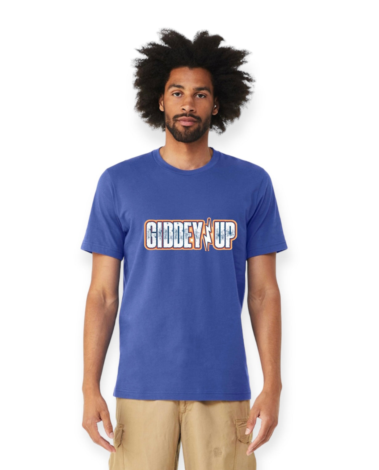 "close up image, Giddey Up Short Sleeve T-shirt"