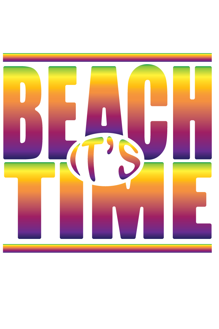 "close up image, It's Beach Time T-Shirt"
