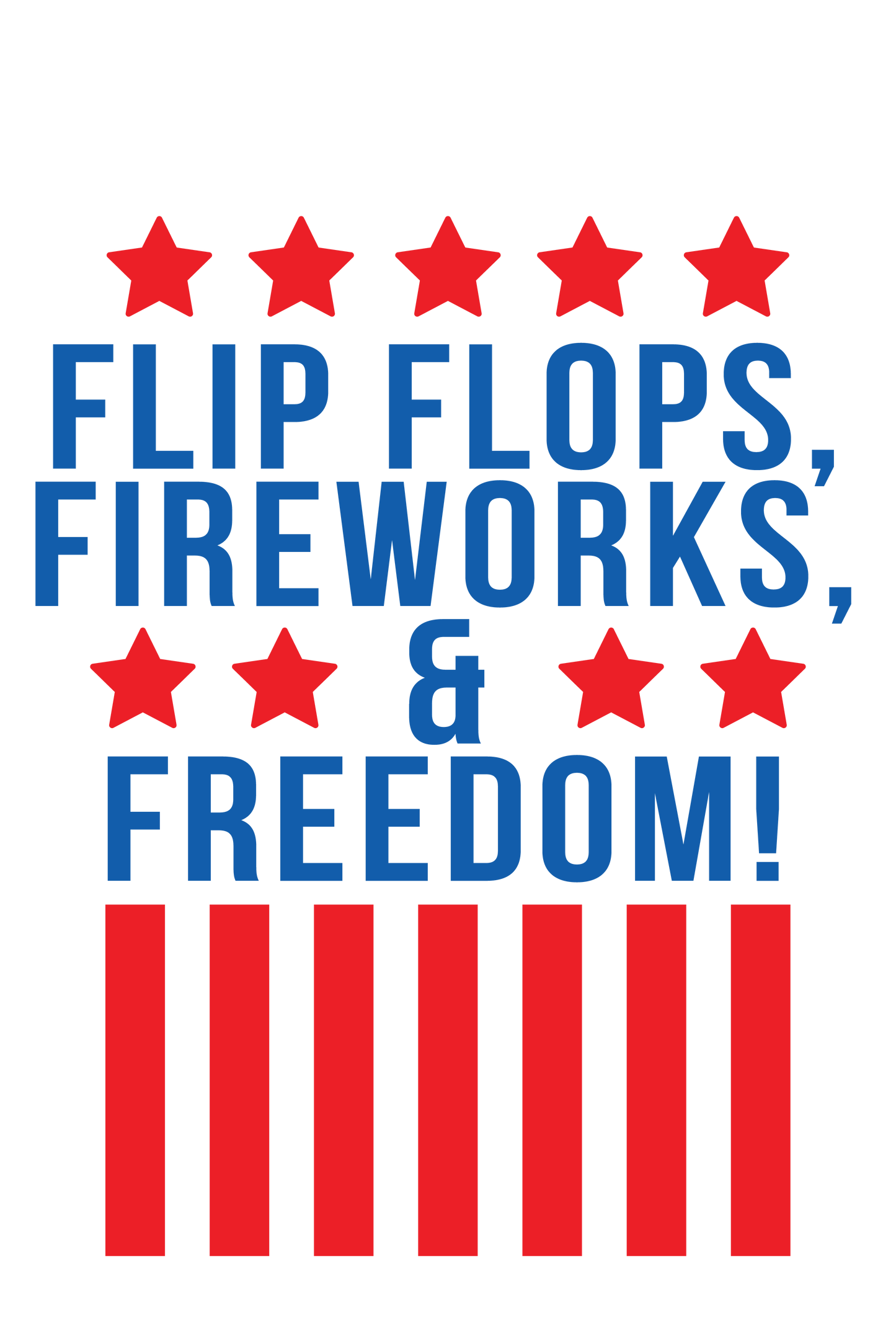 "close up image, Flip Flop & Fireworks T-Shirt"