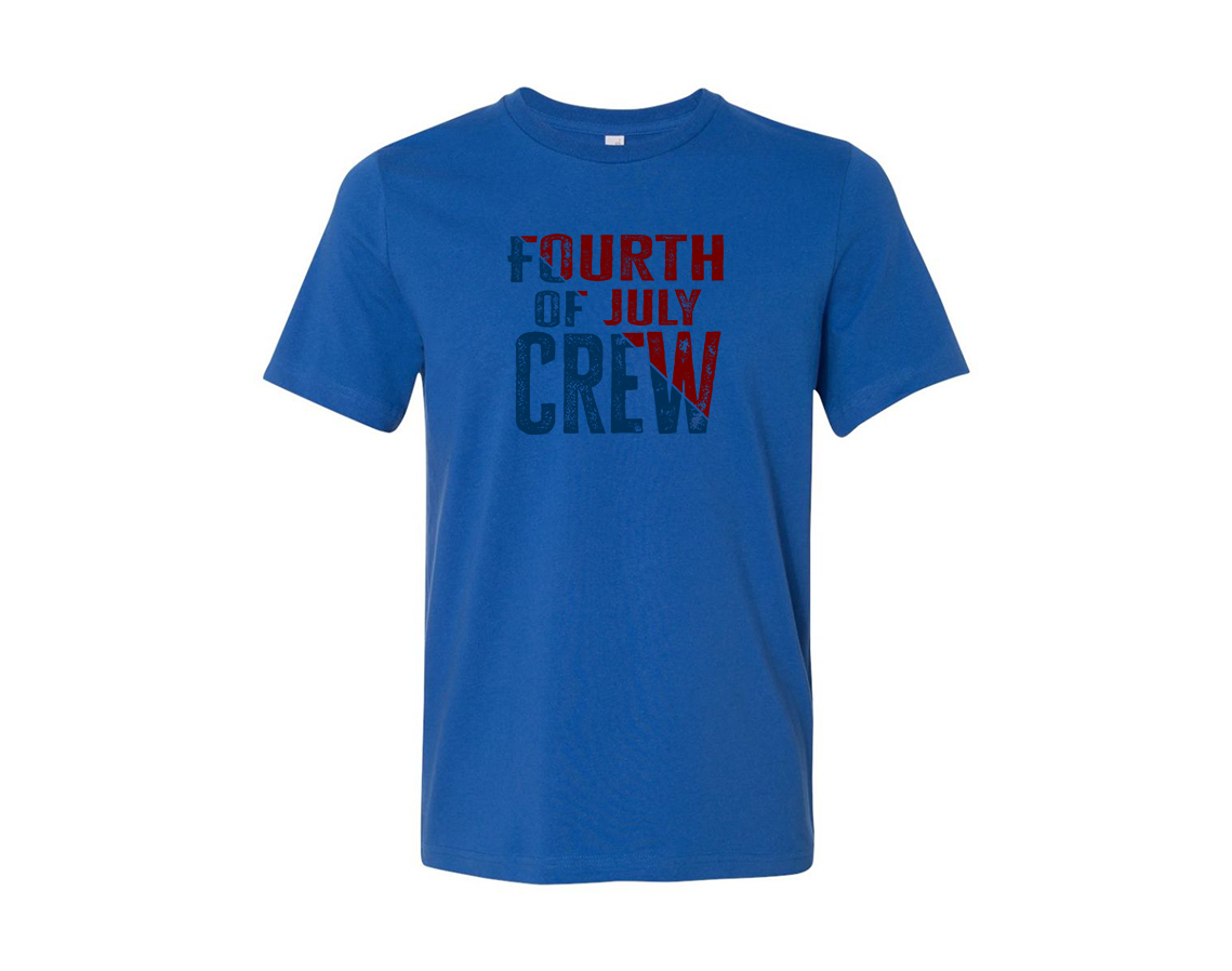 "close up image, Fourth of July Crew T-Shirt"