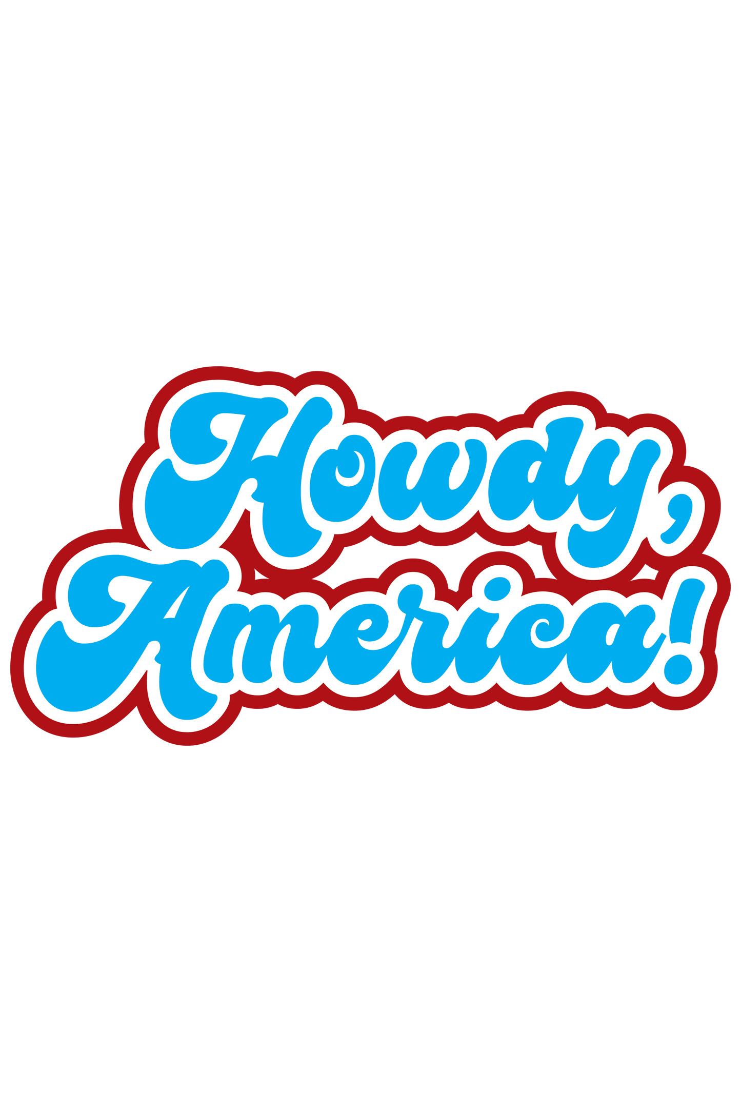 "close up image, Howdy America T-Shirt"