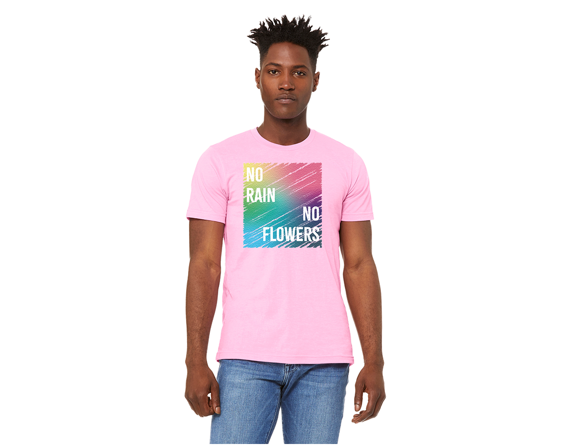 "close up image, No Rain No Flowers T-Shirt"