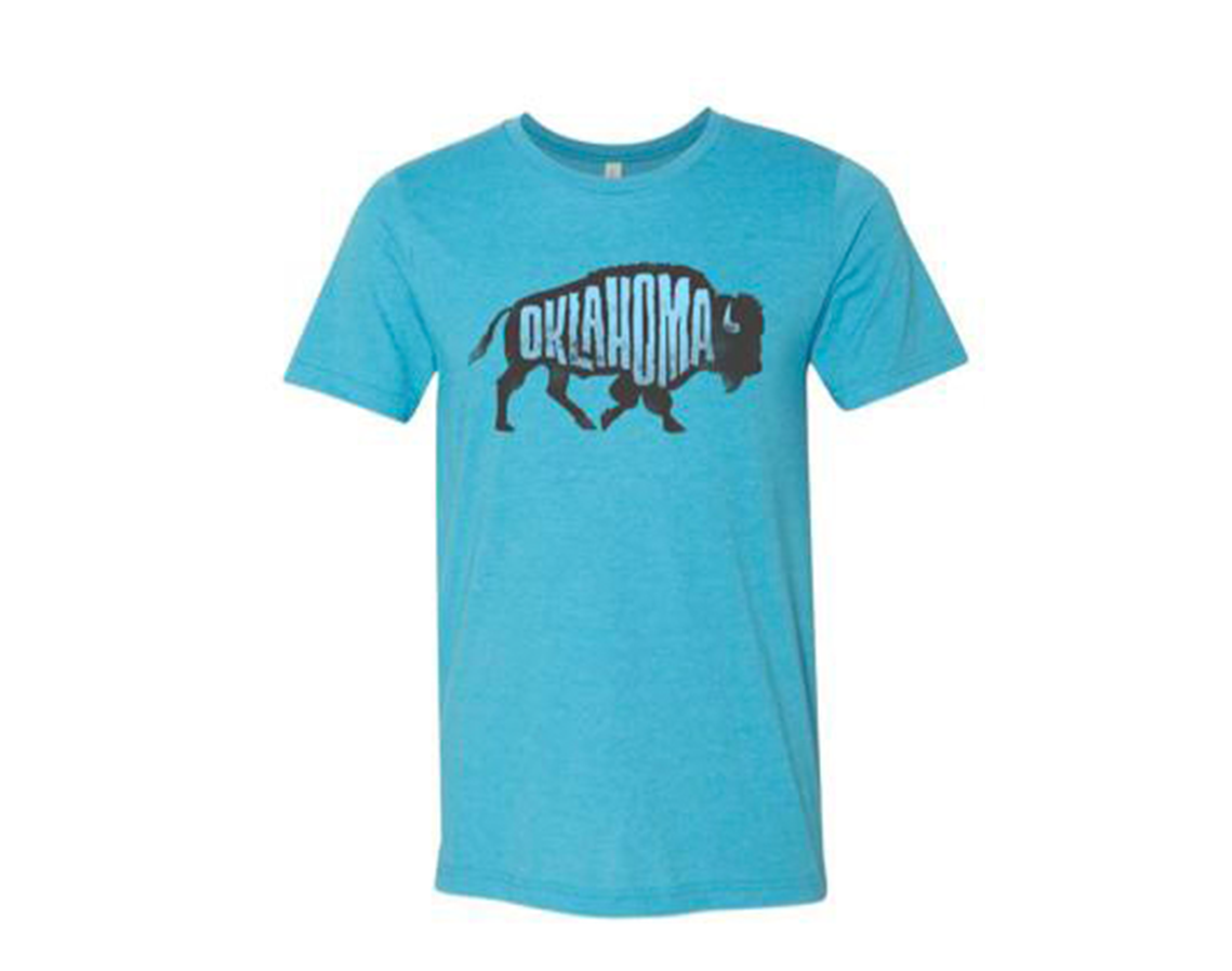 "close up image, Oklahoma Bison Short Sleeve T-Shirt"