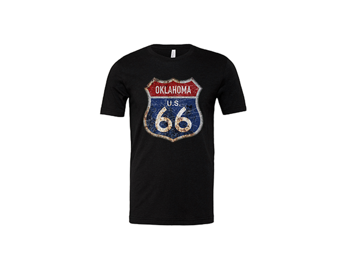 "close up image, Oklahoma Route 66 Short Sleeve T-Shirt"