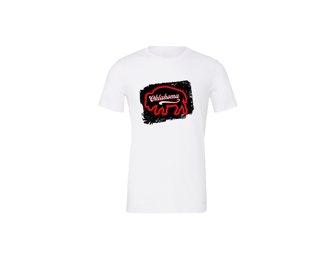 "close up image, Oklahoma Buffalo Short Sleeve T-Shirt"