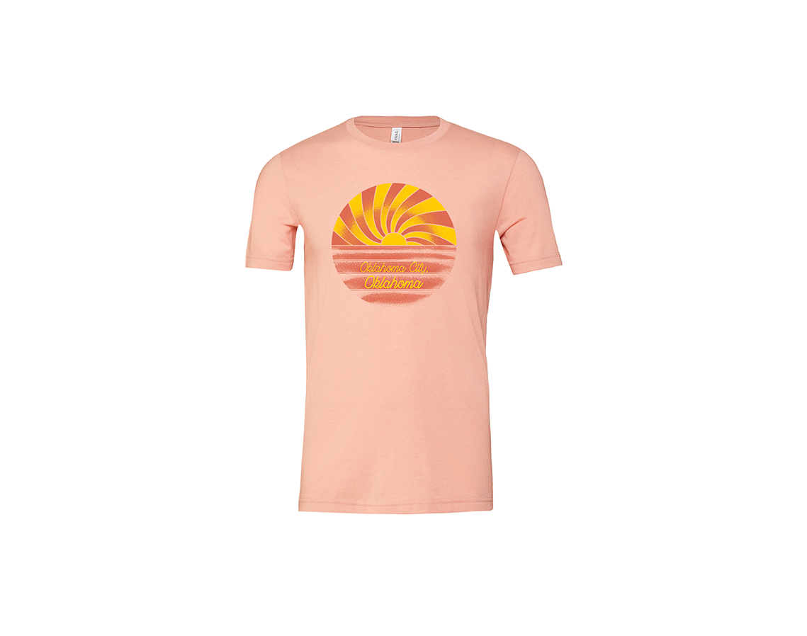 "close up image, Oklahoma Sunset Short Sleeve T-Shirt"