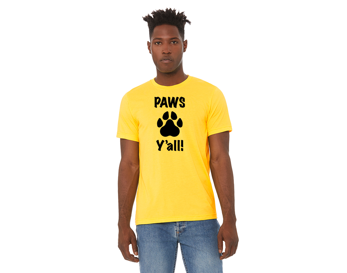 "close up image, Paws Y'all! T-Shirt'