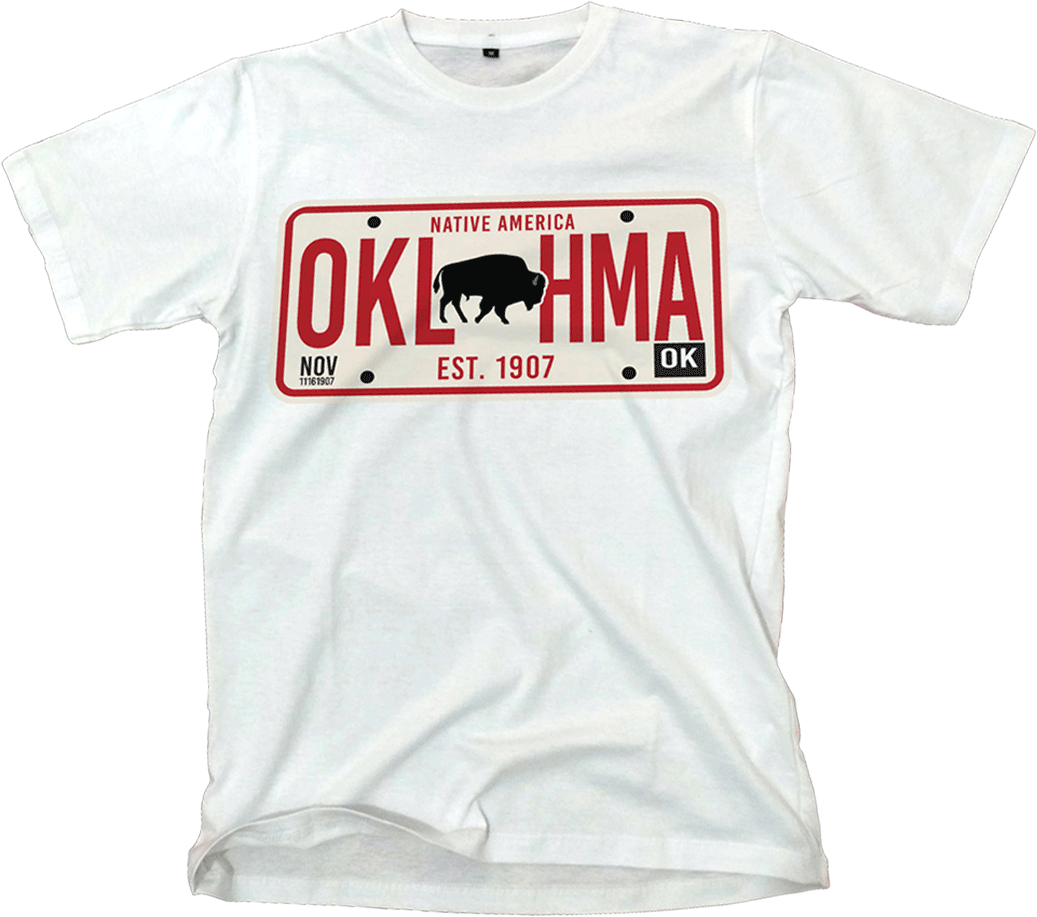 The Oklahoma License Plate Tee: A Symbol of Identify