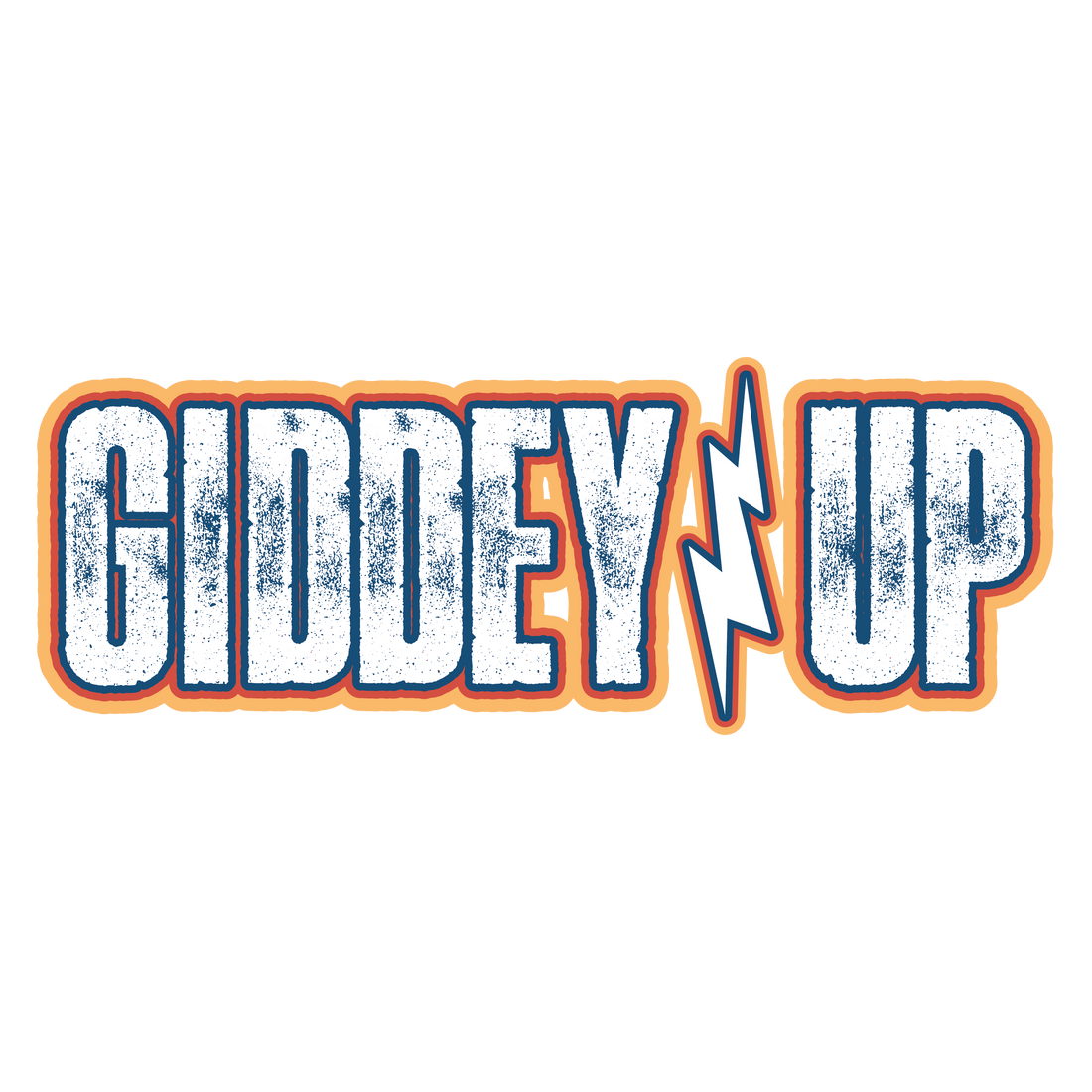Thunder's own Giddey Up shirt design by Bison Threads