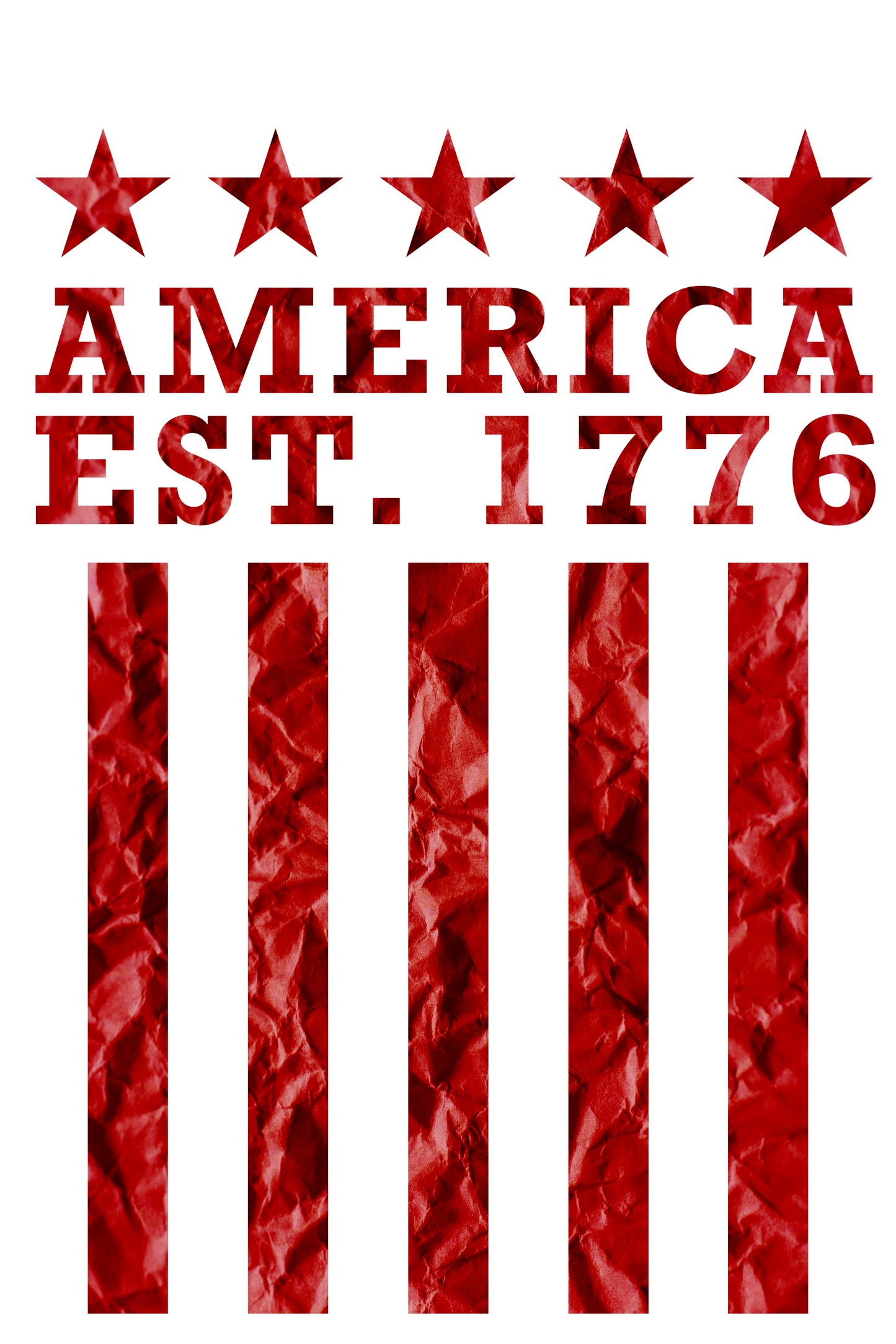 "close up image, America Est. 1776 T-Shirt"