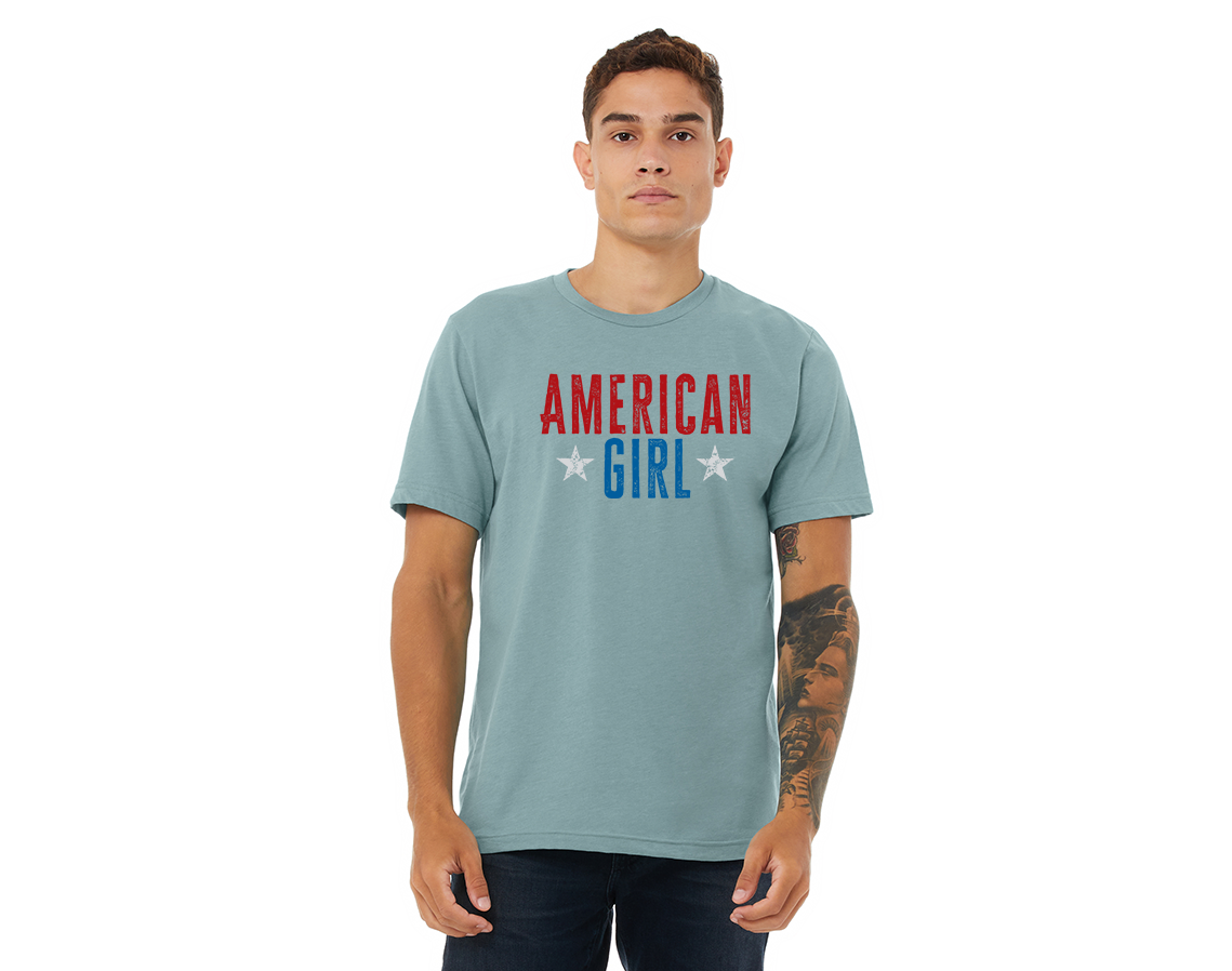 'close up image, American Girl T-Shirt"