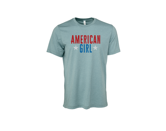 'close up image, American Girl T-Shirt"