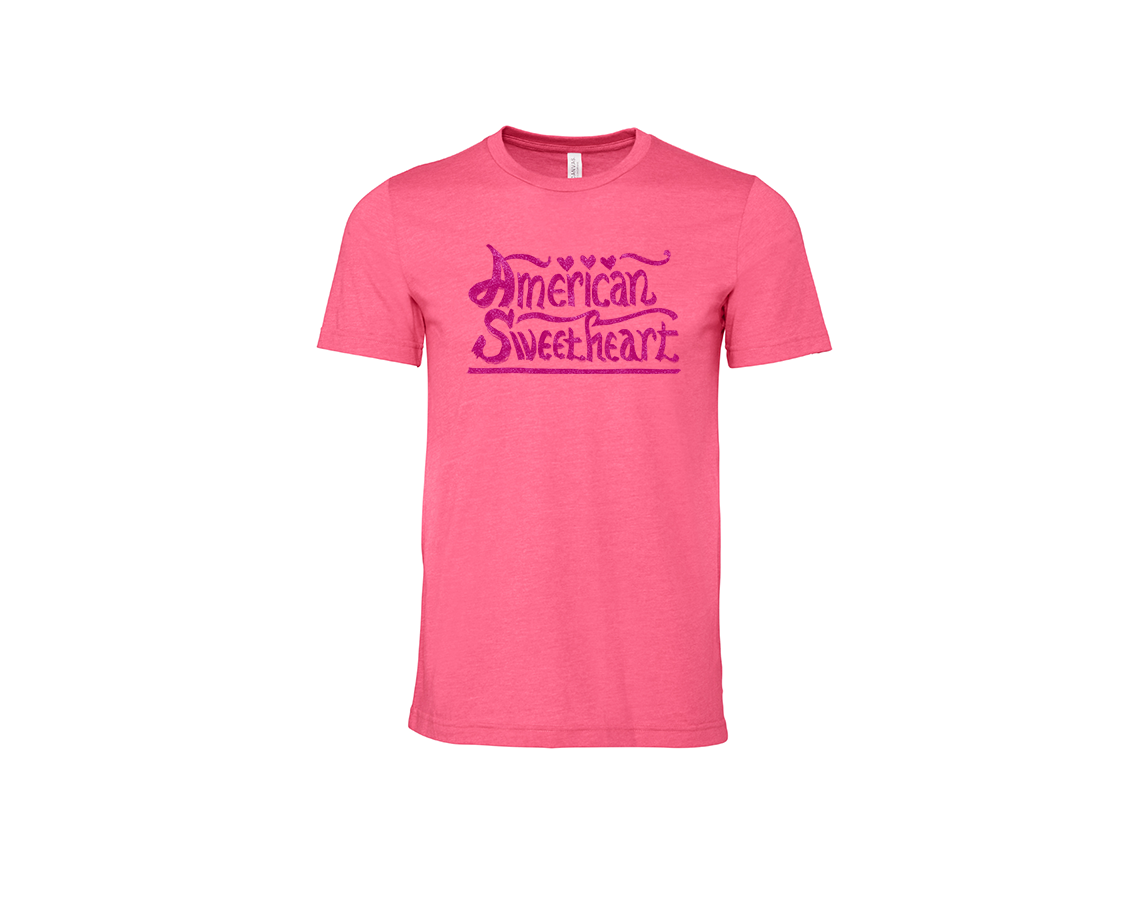 "close up image, American Sweetheart T-Shirt"