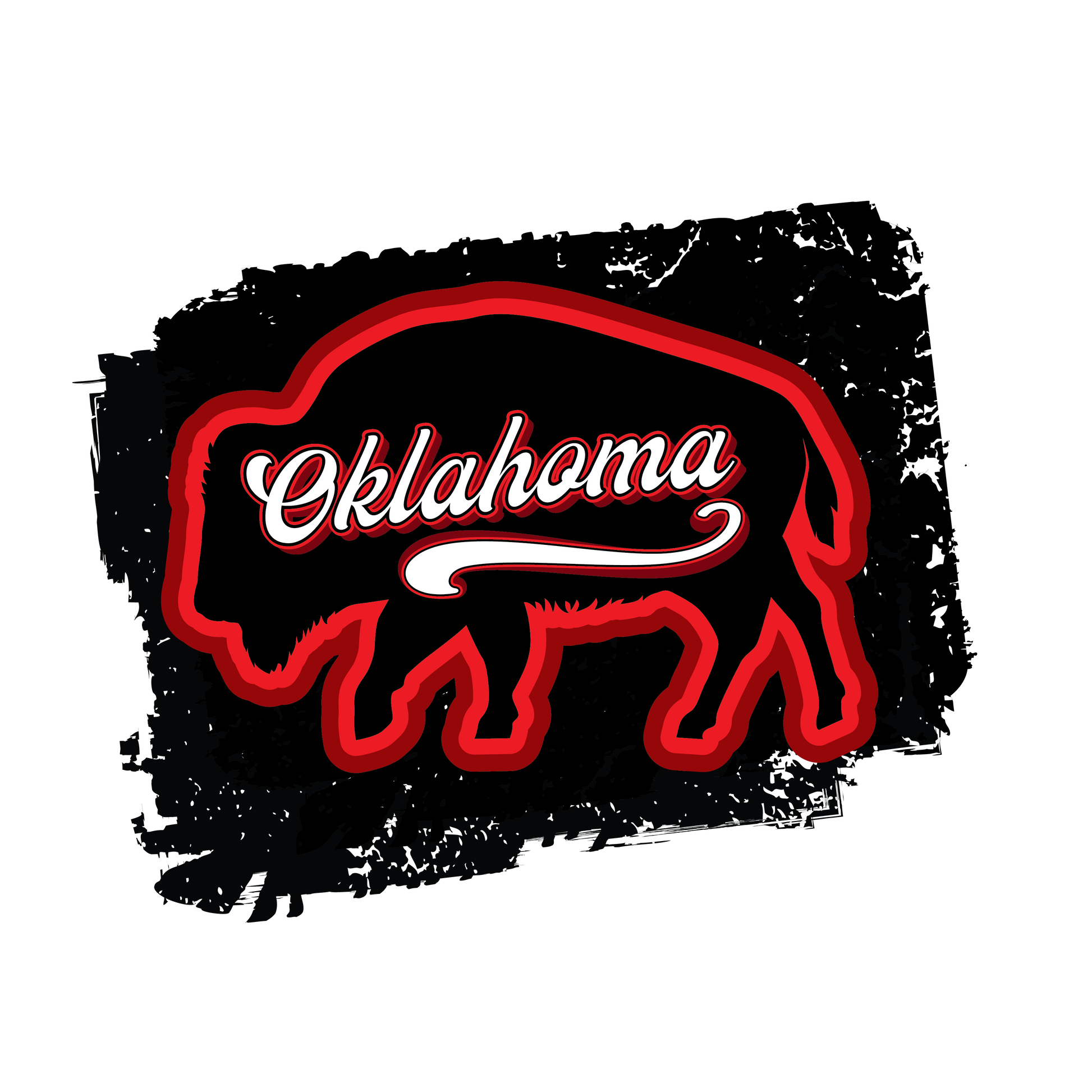 "close up image, Oklahoma Buffalo Short Sleeve T-Shirt"
