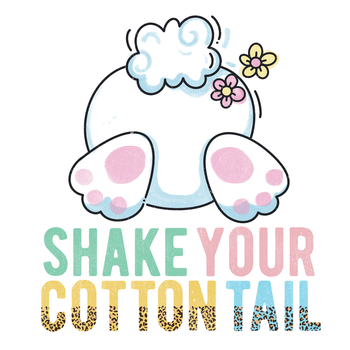 "close up image, Shake Your Tail Easter T-Shirt"