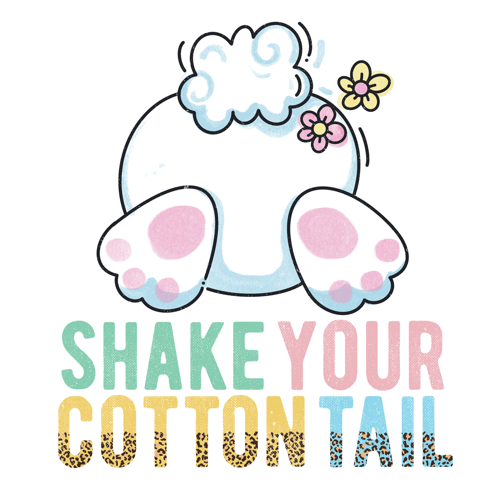 "close up image, Shake Your Tail Easter T-Shirt"