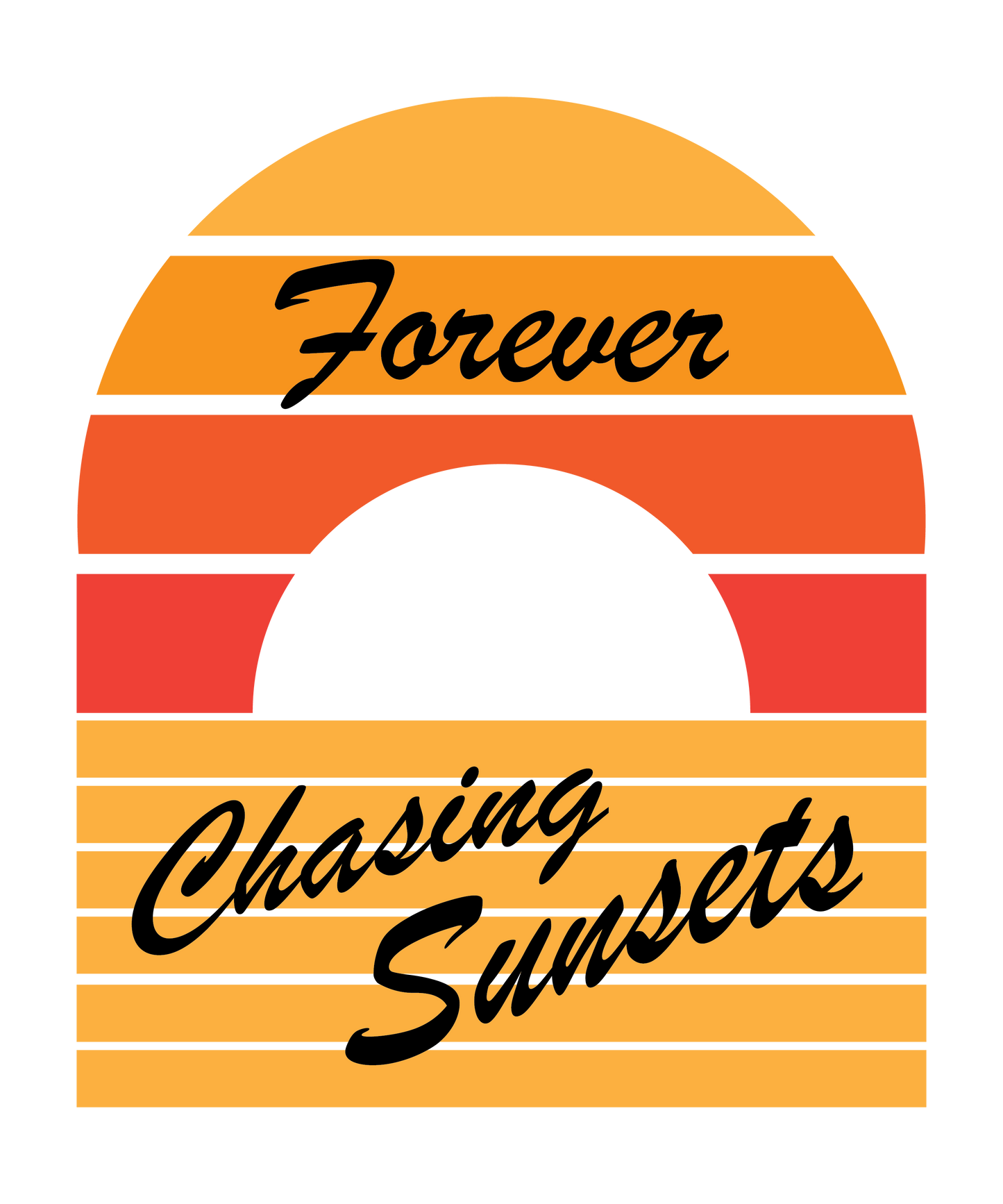 "close up image, Forever Chasing Sunsets T-Shirt"