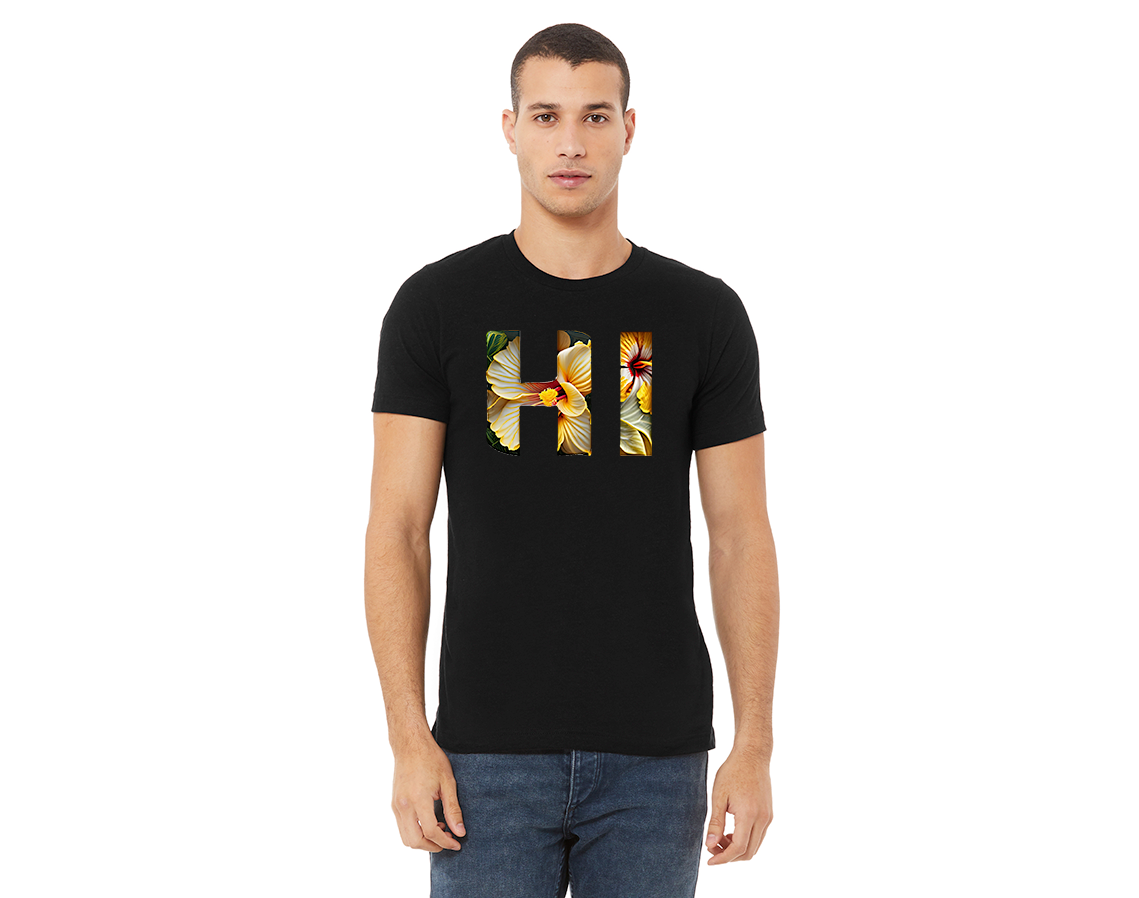 "close up image, Hawaii HI State T-Shirt"