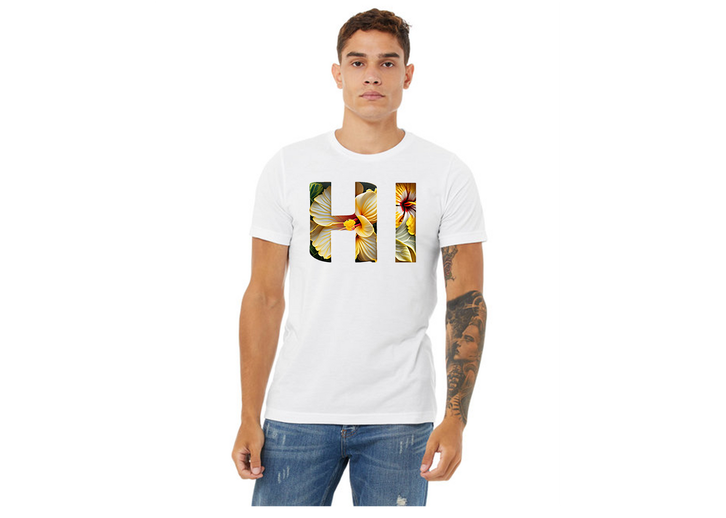 "close up image, Hawaii HI State T-Shirt"