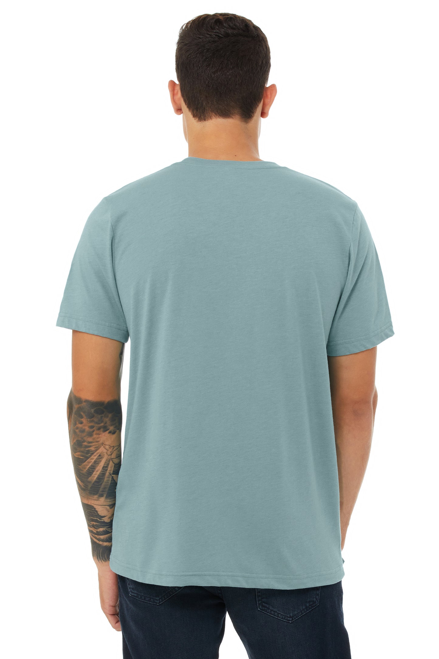"close up image, O-K-L-A-H-O-M-A Multi Color Short Sleeve T-Shirt"