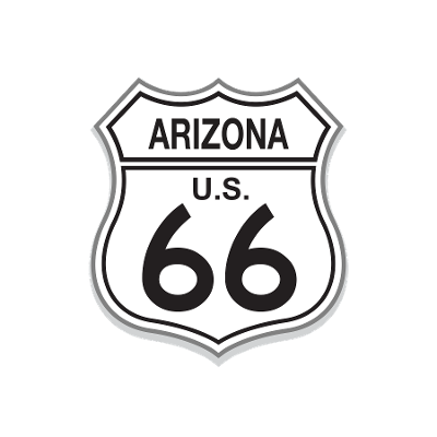 "close up image, Classic Route 66 Arizona Short Sleeve T-Shirt"