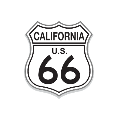 "close up image, Classic Route 66 California Short Sleeve T-Shirt"