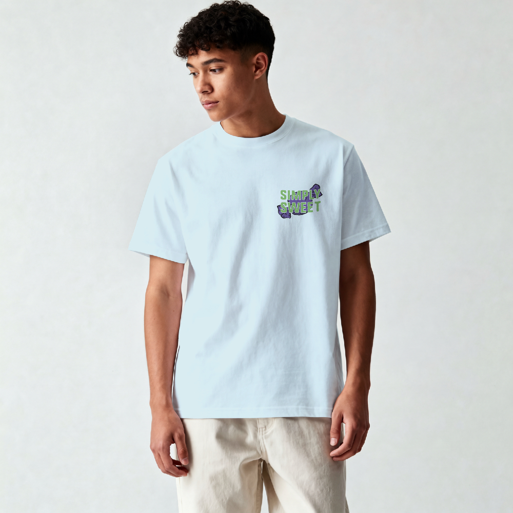 Simply Sweet Ice Blue Short Sleeve T-shirt