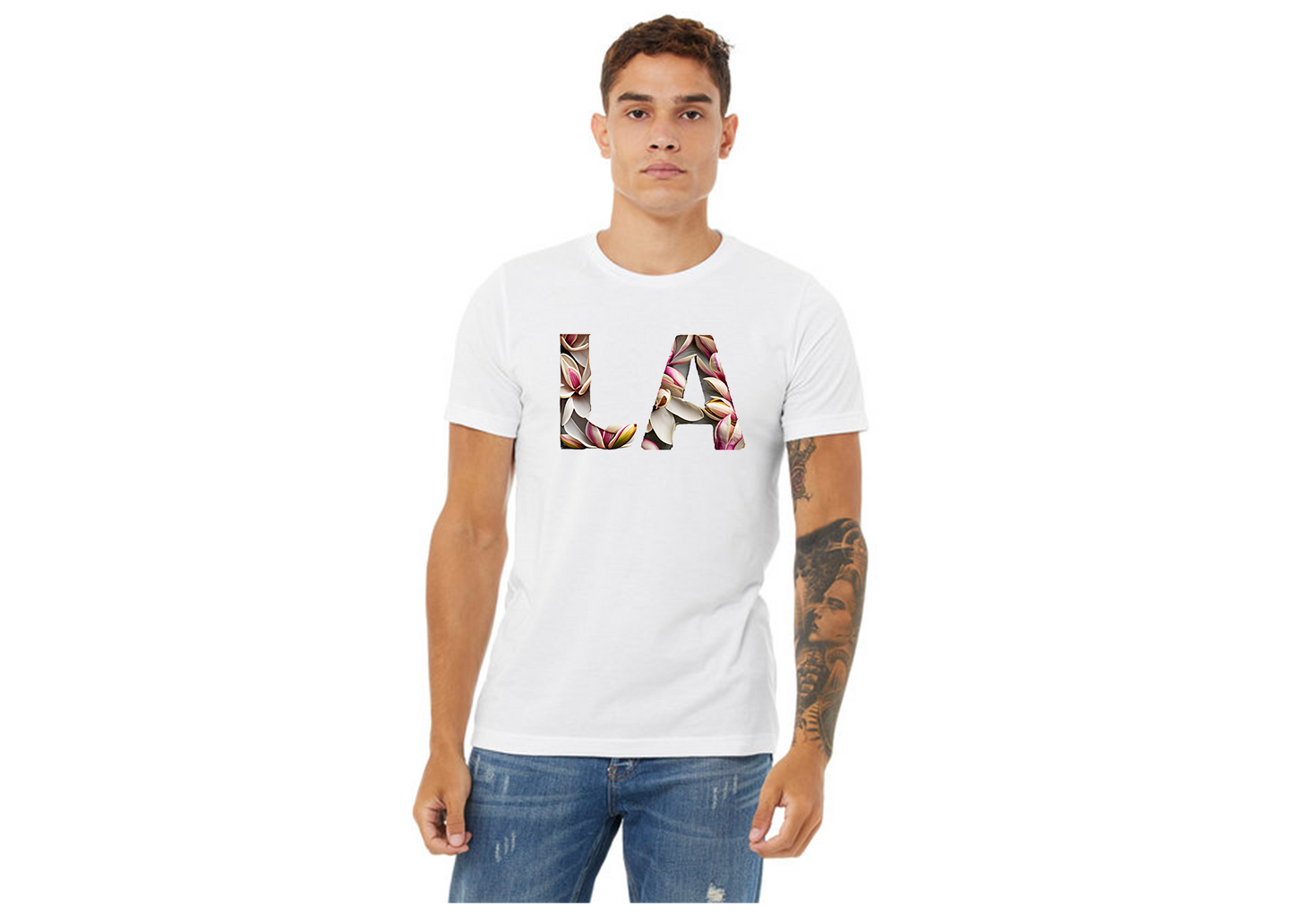 "close up image, Louisiana LA State T-Shirt"