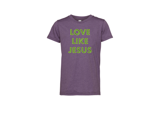 "close up image, Love Like Jesus T-Shirt"