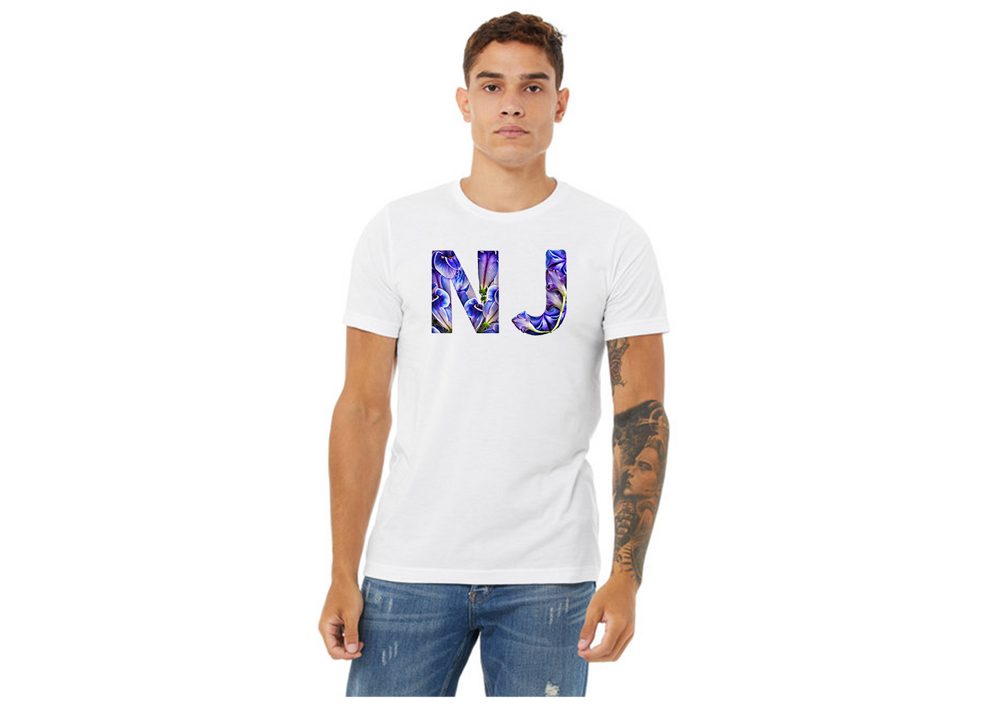 "close up image, New Jersey NJ State T-Shirt"