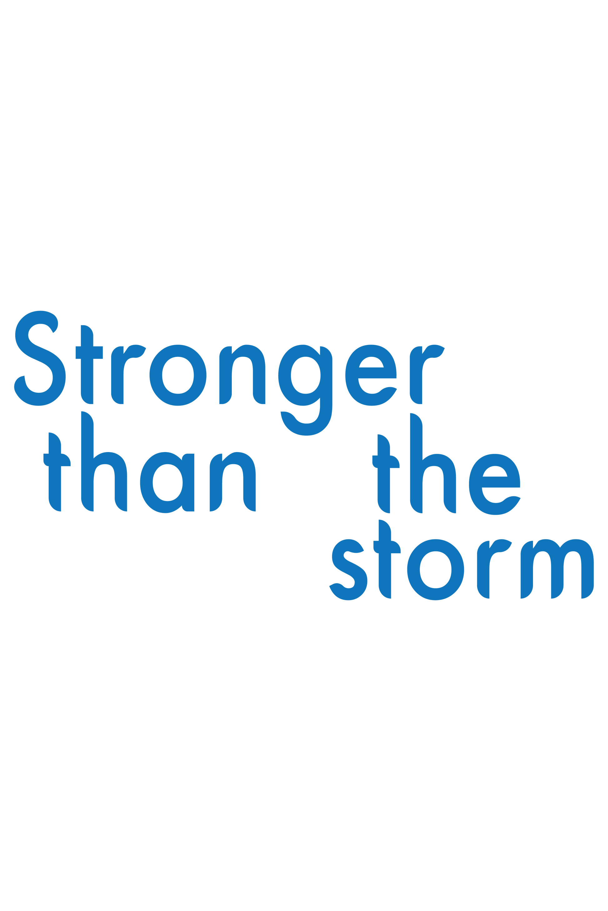 "close up image, Stronger Than The Storm T-Shirt"