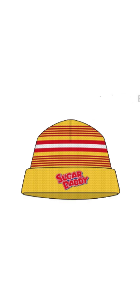 "close up image, Sugar Daddy Beanie"