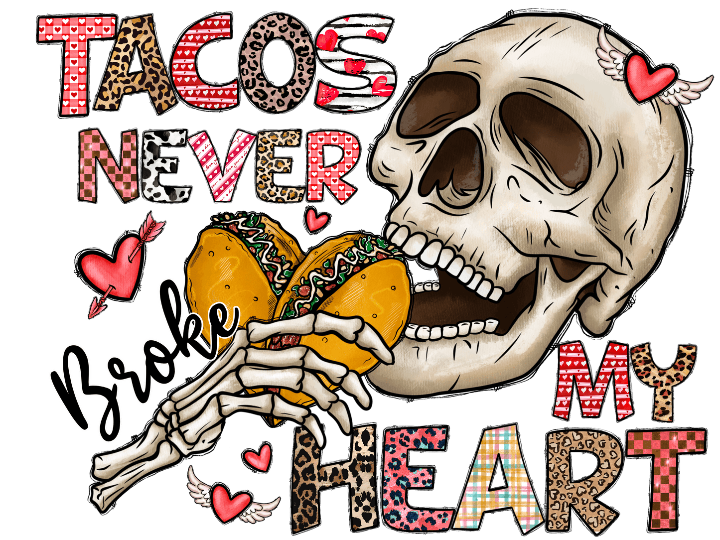 "close up image, Valentine's Taco My Heart T-Shirt"