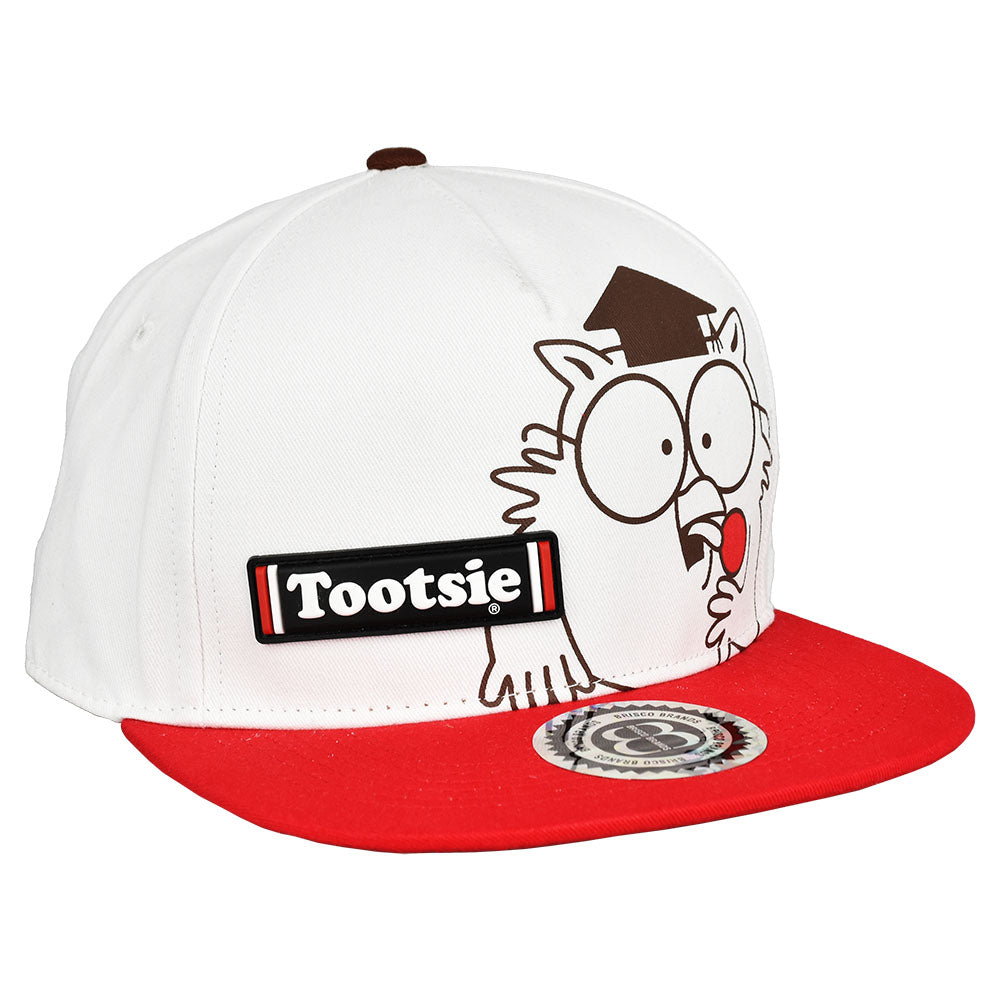 "close up image, Tootsie Roll Owl Nom Nom Hat"