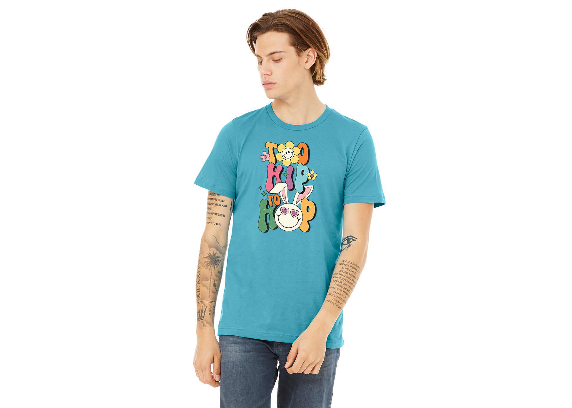 "close up image, Two Hip 2 Hop Easter T-Shirt"