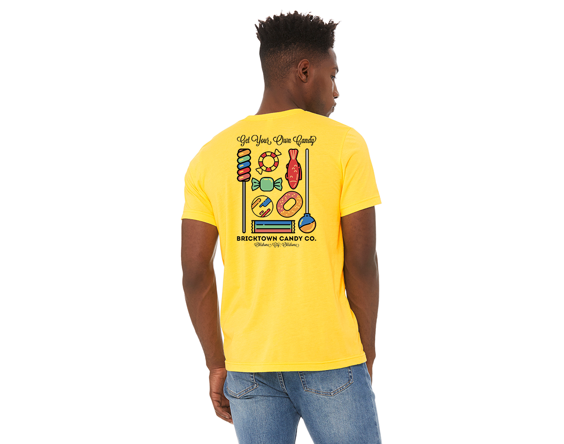 "close up image, Simply Sweet Yellow Short Sleeve T-Shirt"