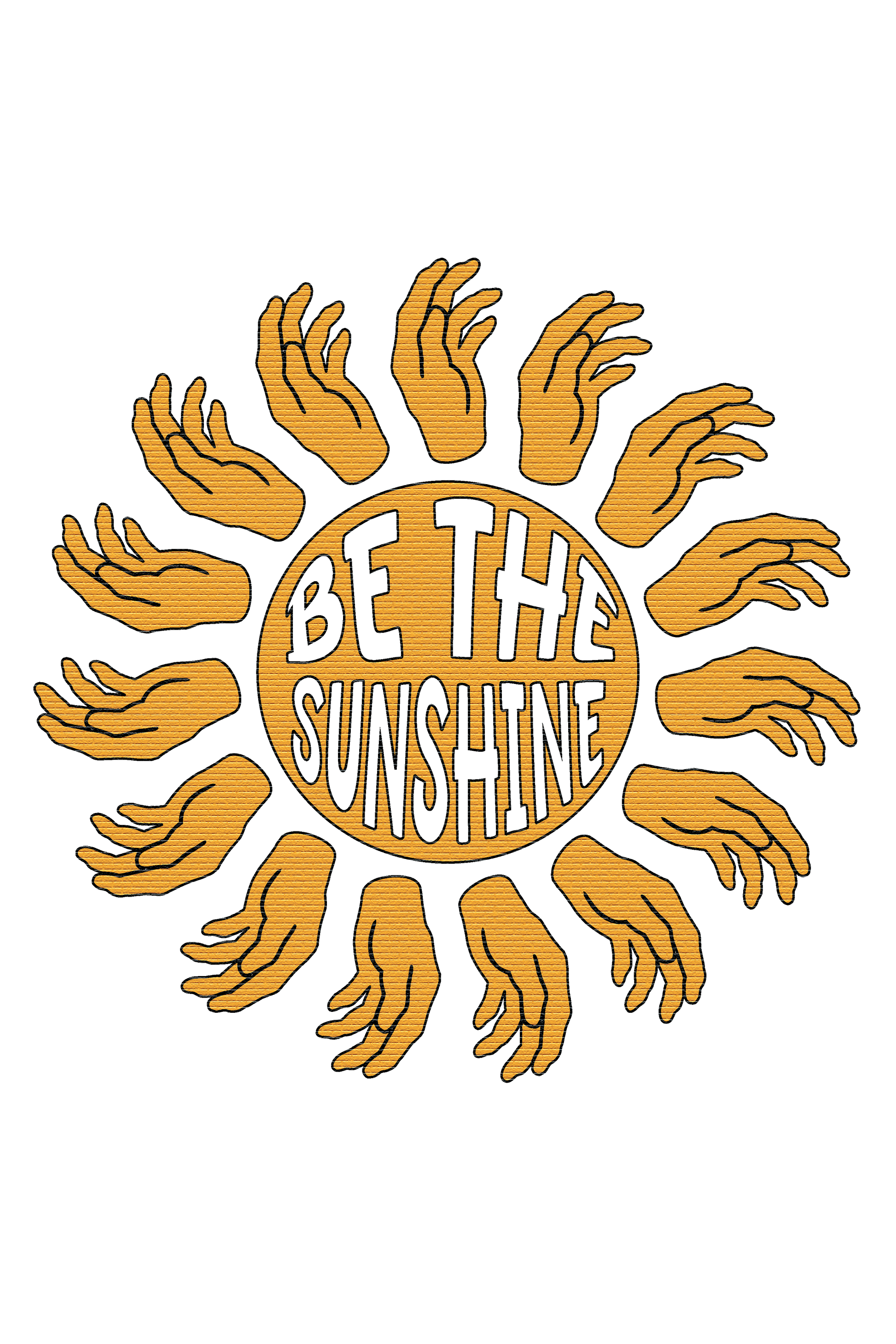 "close up image, Be the Sunshine T-Shirt"