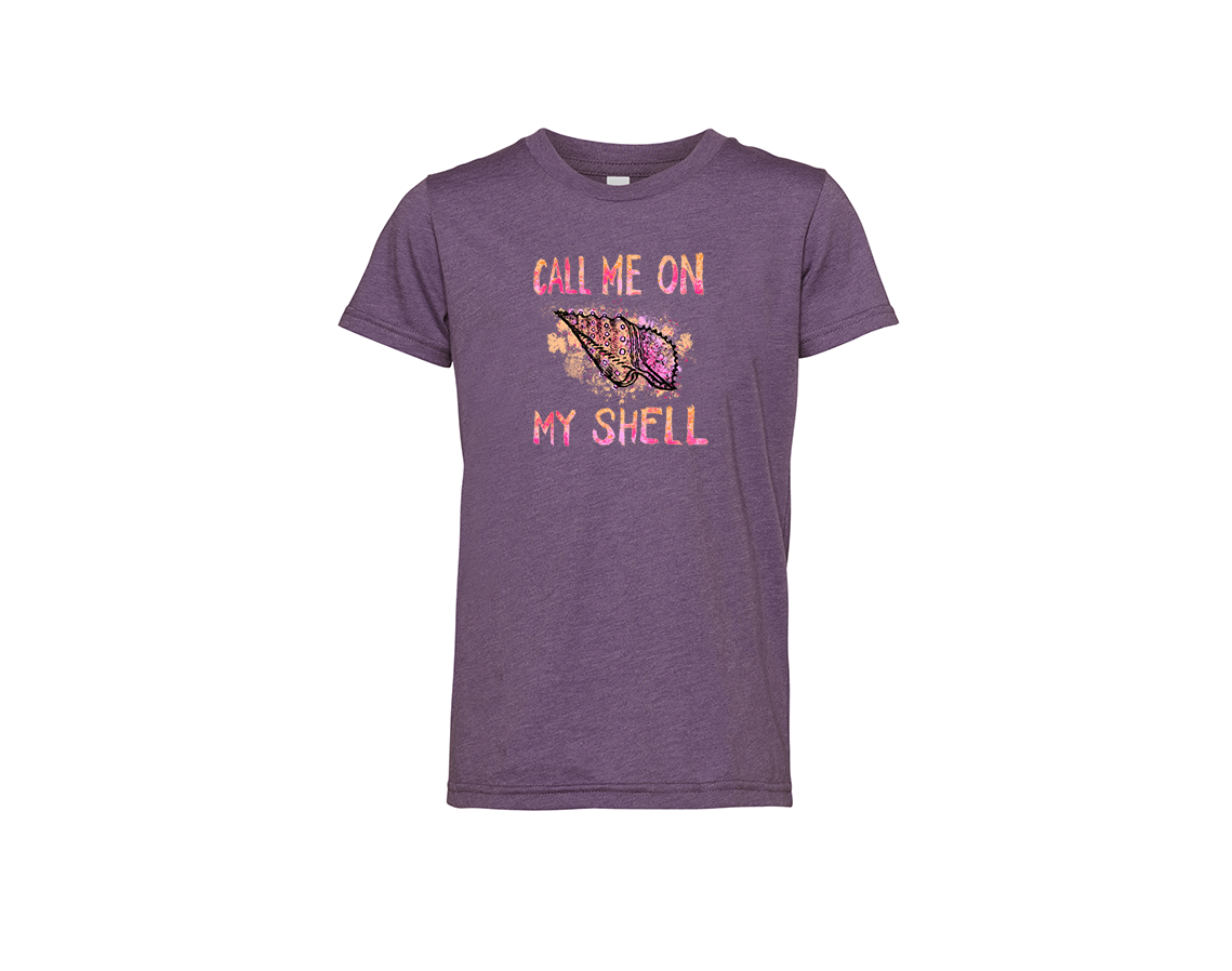 "close up image, Call Me On My Shell T-Shirt"