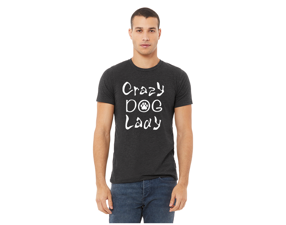 "close up image, Crazy Dog Lady T-Shirt"