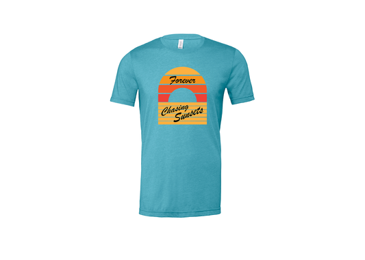 "close up image, Forever Chasing Sunsets T-Shirt"