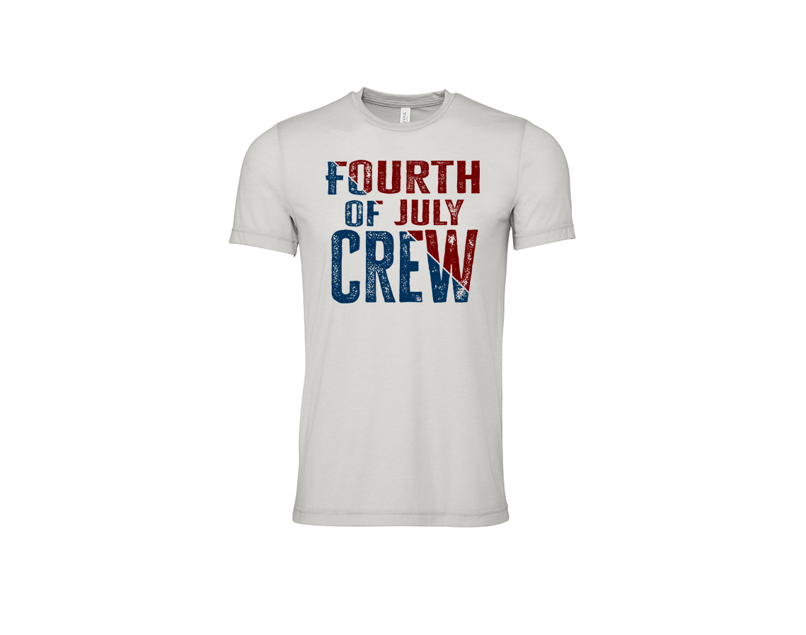 "close up image, Fourth of July Crew T-Shirt"