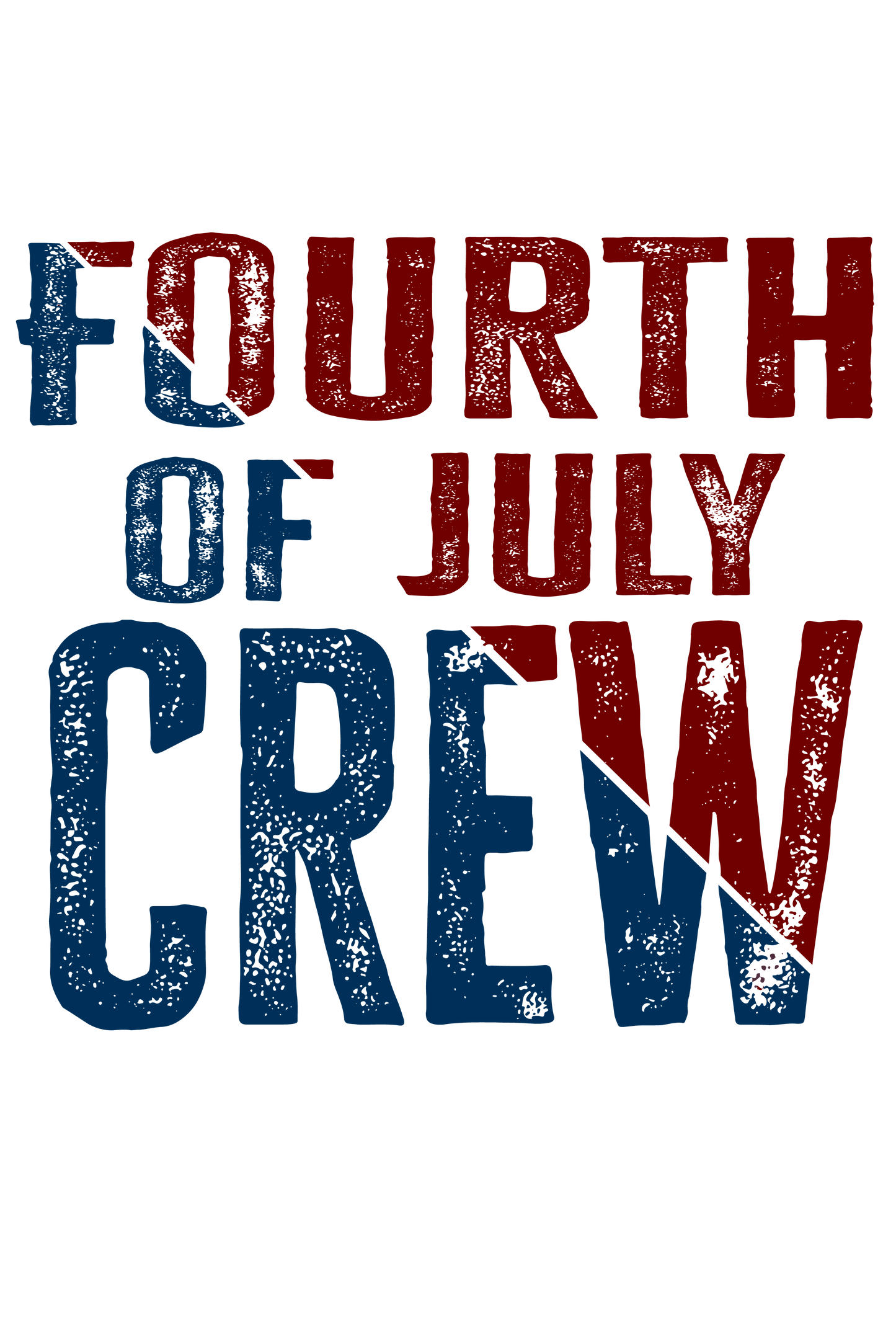 "close up image, Fourth of July Crew T-Shirt"