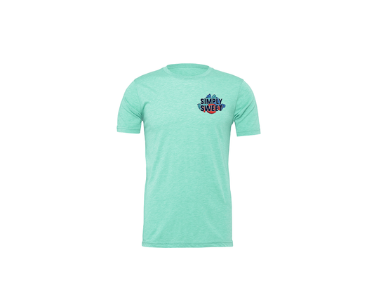 "close up image, Simply Sweet Mint Short Sleeve T-Shirt"