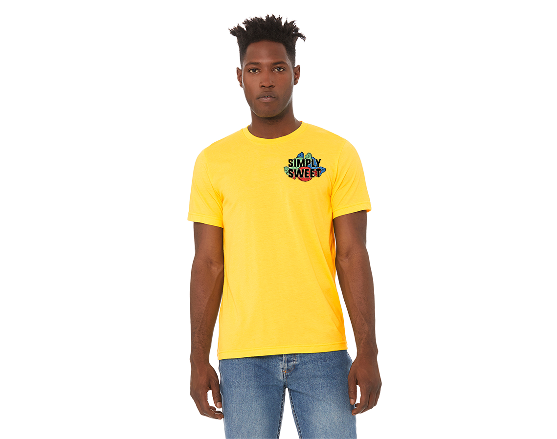 "close up image, Simply Sweet Yellow Short Sleeve T-Shirt"