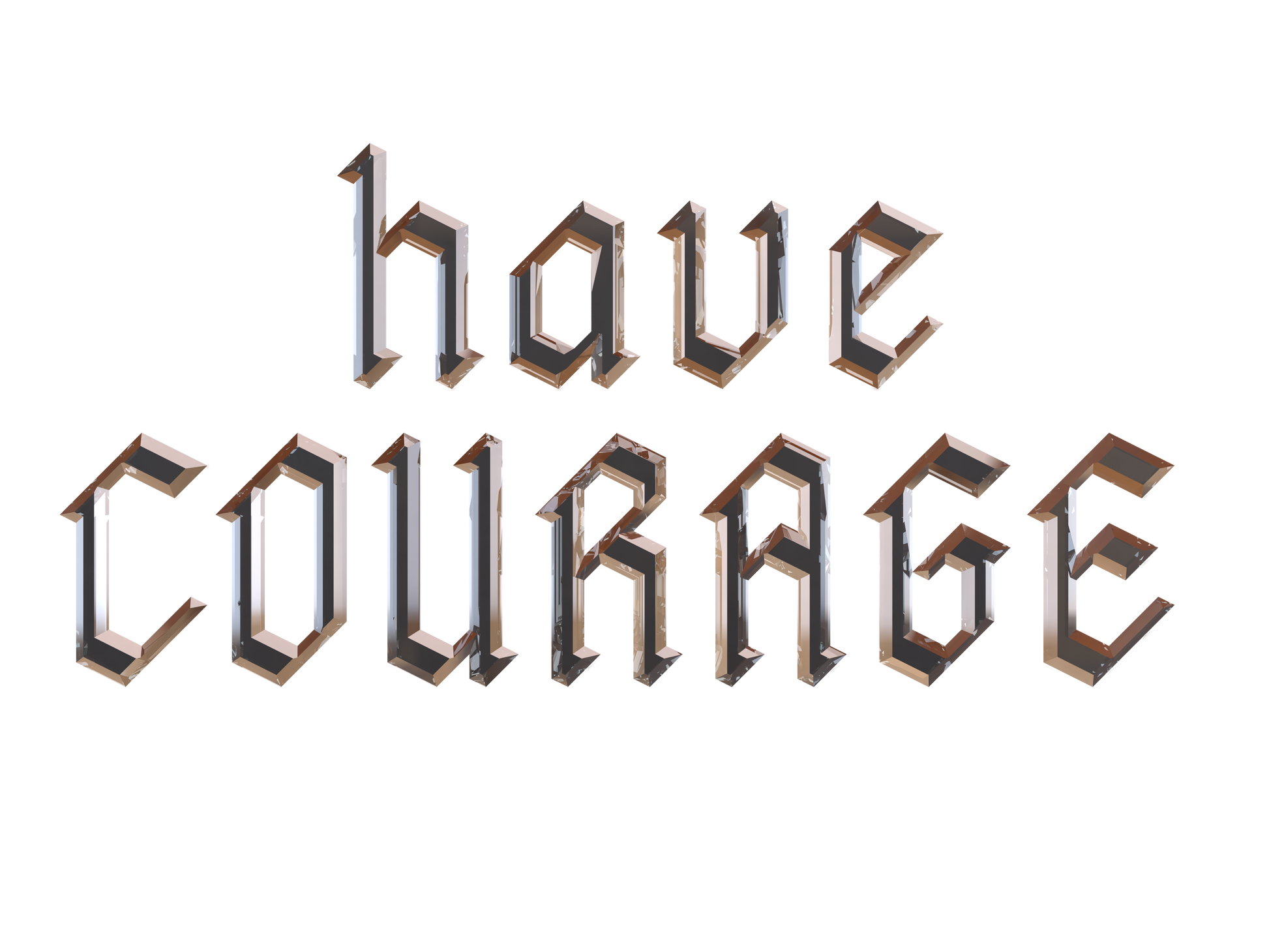 "close up image, Have Courage T-Shirt"