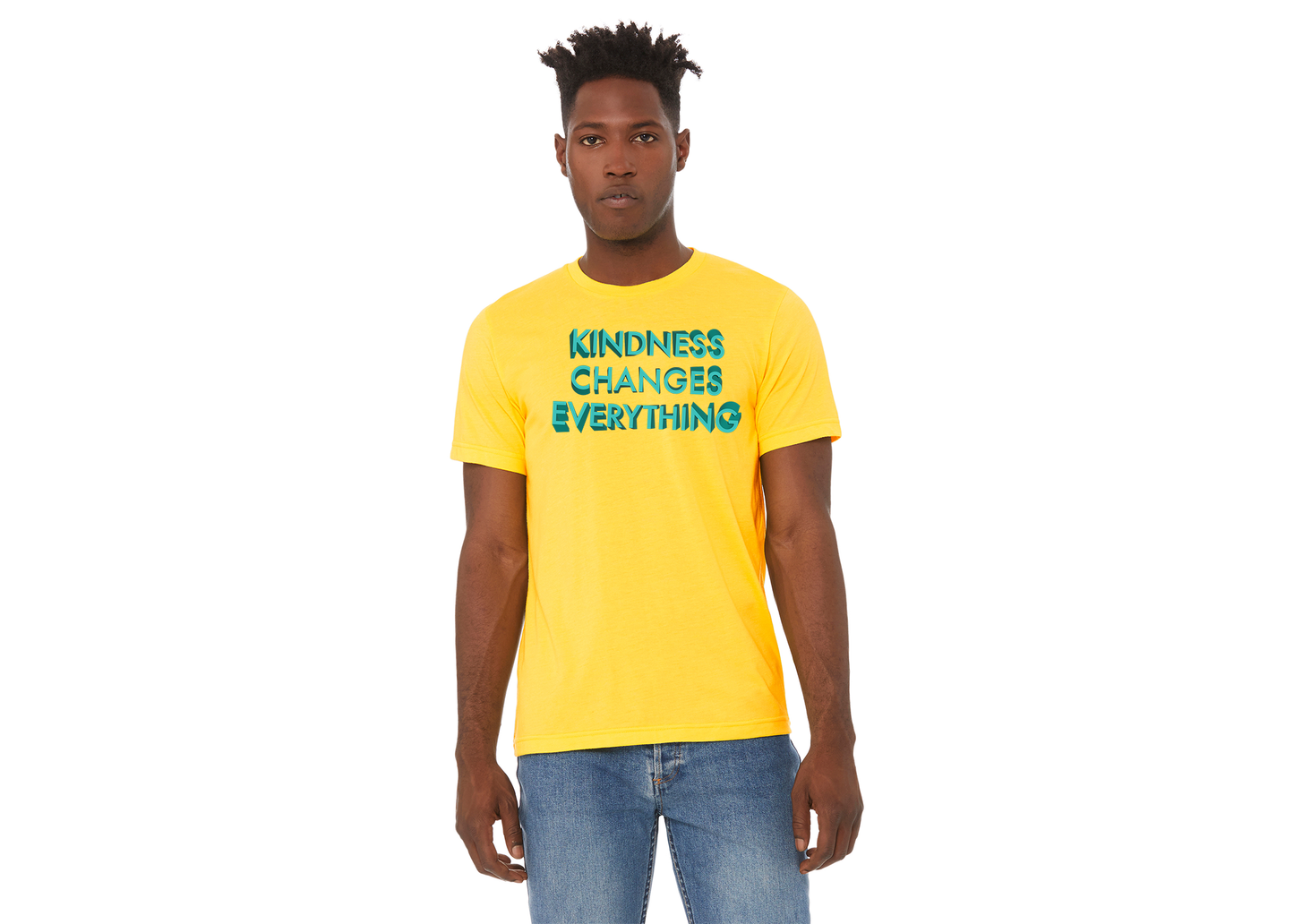 "close up image, Kindness Changes Everything T-Shirt"