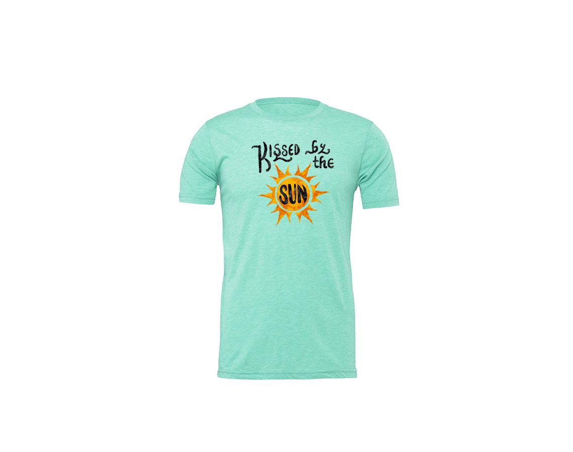 "close up image, Kissed By The Sun T-Shirt"