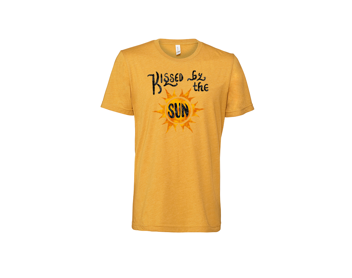 "close up image, Kissed By The Sun T-Shirt"